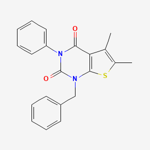 1-benzyl-5,6-dimethyl-3-phenylthieno[2,3-d]pyrimidine-2,4(1H,3H)-dione - 