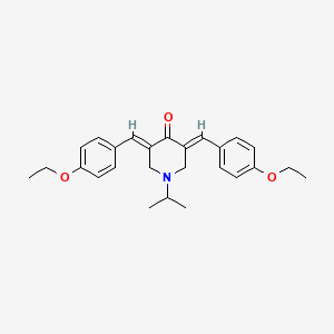 (3E,5E)-3,5-bis(4-ethoxybenzylidene)-1-(propan-2-yl)piperidin-4-one - 