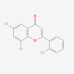 6,8-Dichloro-2-(2-chlorophenyl)chromen-4-one - 89112-92-5