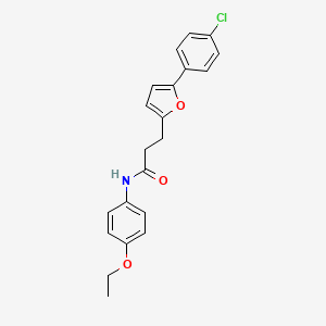 3-[5-(4-chlorophenyl)-2-furyl]-N-(4-ethoxyphenyl)propanamide - 853311-53-2