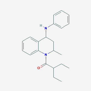 2-ethyl-1-[2-methyl-4-(phenylamino)-3,4-dihydroquinolin-1(2H)-yl]butan-1-one - 
