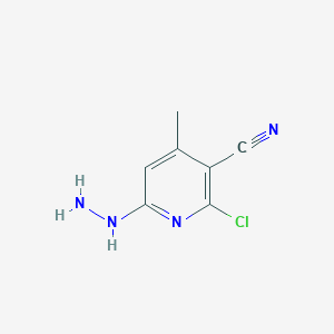 2-Chloro-6-hydrazinyl-4-methylpyridine-3-carbonitrile - 53422-10-9