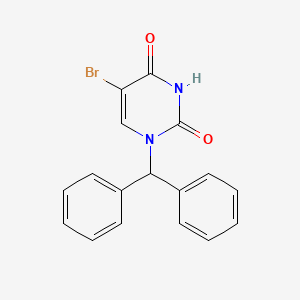 1-benzhydryl-5-bromopyrimidine-2,4(1H,3H)-dione - 696617-74-0