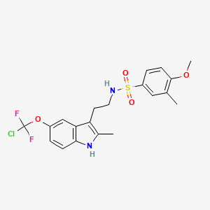 N-(2-{5-[chloro(difluoro)methoxy]-2-methyl-1H-indol-3-yl}ethyl)-4-methoxy-3-methylbenzenesulfonamide - 