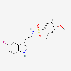 N-[2-(5-fluoro-2-methyl-1H-indol-3-yl)ethyl]-4-methoxy-2,5-dimethylbenzenesulfonamide - 