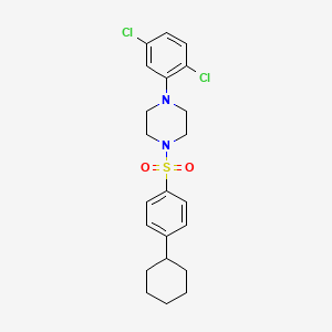 1-[(4-Cyclohexylphenyl)sulfonyl]-4-(2,5-dichlorophenyl)piperazine - 