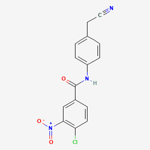 4-chloro-N-[4-(cyanomethyl)phenyl]-3-nitrobenzamide - 