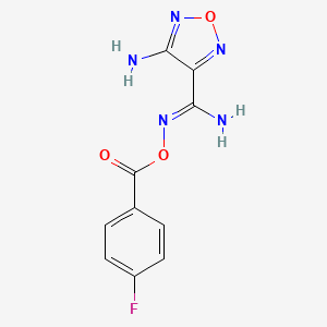 4-amino-N'-[(4-fluorobenzoyl)oxy]-1,2,5-oxadiazole-3-carboximidamide - 