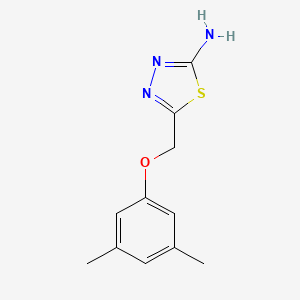 5-[(3,5-Dimethylphenoxy)methyl]-1,3,4-thiadiazol-2-amine - 299936-42-8