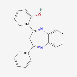 2-(4-phenyl-3H-1,5-benzodiazepin-2-yl)phenol - 41458-53-1