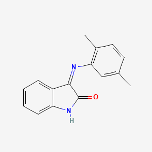 (3Z)-3-[(2,5-dimethylphenyl)imino]-1,3-dihydro-2H-indol-2-one - 