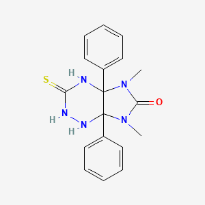 5,7-dimethyl-4a,7a-diphenyl-3-thioxooctahydro-6H-imidazo[4,5-e][1,2,4]triazin-6-one - 