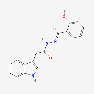 N'-[(E)-(2-hydroxyphenyl)methylidene]-2-(1H-indol-3-yl)acetohydrazide - 