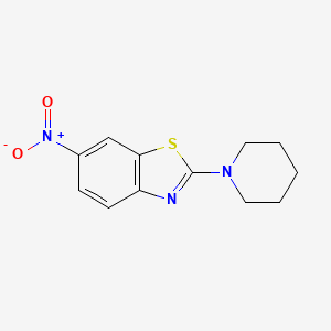 Benzothiazole, 6-nitro-2-(1-piperidinyl)- - 73761-38-3
