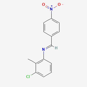 (3-Chloro-2-methyl-phenyl)-(4-nitro-benzylidene)-amine - 