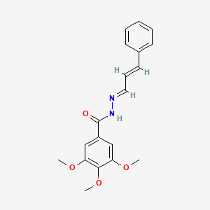 3,4,5-trimethoxy-N'-[(1E,2E)-3-phenylprop-2-en-1-ylidene]benzohydrazide - 