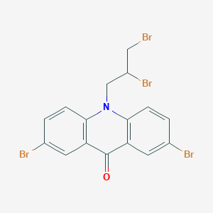 2,7-dibromo-10-(2,3-dibromopropyl)acridin-9(10H)-one - 