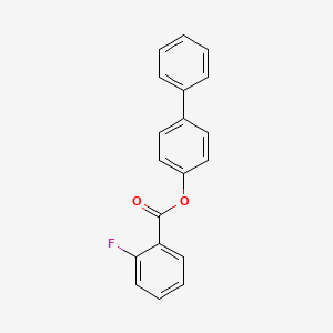(4-phenylphenyl) 2-fluorobenzoate - 300405-86-1