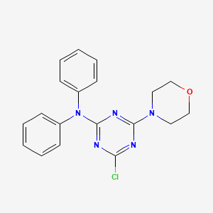 4-chloro-6-(morpholin-4-yl)-N,N-diphenyl-1,3,5-triazin-2-amine - 