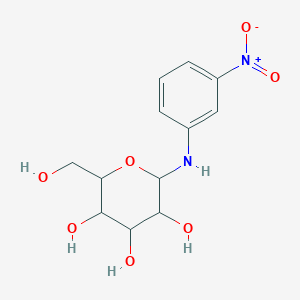 2-(Hydroxymethyl)-6-[(3-nitrophenyl)amino]oxane-3,4,5-triol - 32739-79-0