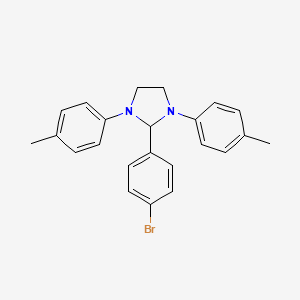 2-(4-Bromophenyl)-1,3-bis(4-methylphenyl)imidazolidine - 
