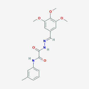 N-(3-methylphenyl)-2-oxo-2-[(2E)-2-(3,4,5-trimethoxybenzylidene)hydrazinyl]acetamide - 