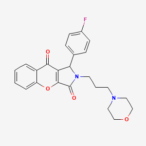 1-(4-Fluorophenyl)-2-[3-(morpholin-4-yl)propyl]-1,2-dihydrochromeno[2,3-c]pyrrole-3,9-dione - 