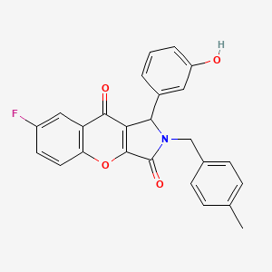 7-Fluoro-1-(3-hydroxyphenyl)-2-(4-methylbenzyl)-1,2-dihydrochromeno[2,3-c]pyrrole-3,9-dione - 