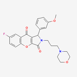 7-fluoro-1-(3-methoxyphenyl)-2-(3-morpholin-4-ylpropyl)-1H-chromeno[2,3-c]pyrrole-3,9-dione - 