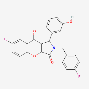 7-Fluoro-2-(4-fluorobenzyl)-1-(3-hydroxyphenyl)-1,2-dihydrochromeno[2,3-c]pyrrole-3,9-dione - 