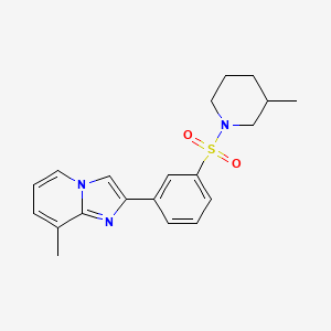 8-Methyl-2-{3-[(3-methylpiperidin-1-yl)sulfonyl]phenyl}imidazo[1,2-a]pyridine - 