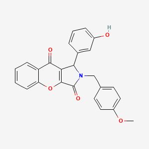 1-(3-Hydroxyphenyl)-2-(4-methoxybenzyl)-1,2-dihydrochromeno[2,3-c]pyrrole-3,9-dione - 