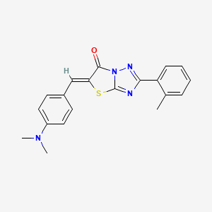 (5Z)-5-[4-(dimethylamino)benzylidene]-2-(2-methylphenyl)[1,3]thiazolo[3,2-b][1,2,4]triazol-6(5H)-one - 