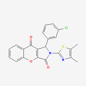1-(3-Chlorophenyl)-2-(4,5-dimethyl-1,3-thiazol-2-yl)-1,2-dihydrochromeno[2,3-c]pyrrole-3,9-dione - 