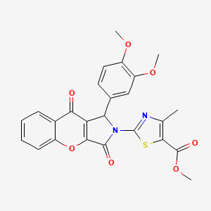 methyl 2-[1-(3,4-dimethoxyphenyl)-3,9-dioxo-3,9-dihydrochromeno[2,3-c]pyrrol-2(1H)-yl]-4-methyl-1,3-thiazole-5-carboxylate - 