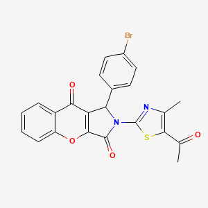 2-(5-Acetyl-4-methyl-1,3-thiazol-2-yl)-1-(4-bromophenyl)-1,2-dihydrochromeno[2,3-c]pyrrole-3,9-dione - 