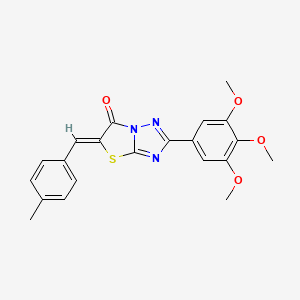 (5Z)-5-(4-methylbenzylidene)-2-(3,4,5-trimethoxyphenyl)[1,3]thiazolo[3,2-b][1,2,4]triazol-6(5H)-one - 