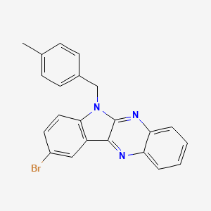 9-bromo-6-(4-methylbenzyl)-6H-indolo[2,3-b]quinoxaline - 