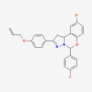 2-[4-(Allyloxy)phenyl]-9-bromo-5-(4-fluorophenyl)-1,10b-dihydropyrazolo[1,5-c][1,3]benzoxazine - 