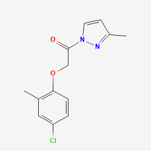 2-(4-chloro-2-methylphenoxy)-1-(3-methyl-1H-pyrazol-1-yl)ethanone - 
