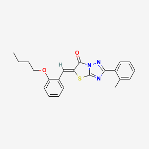 (5Z)-5-(2-butoxybenzylidene)-2-(2-methylphenyl)[1,3]thiazolo[3,2-b][1,2,4]triazol-6(5H)-one - 
