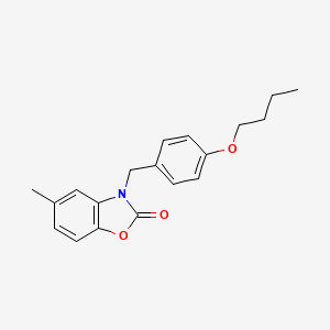 3-(4-butoxybenzyl)-5-methyl-1,3-benzoxazol-2(3H)-one - 