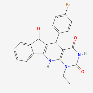 2-(4-bromophenyl)-7-ethyl-5,7,9-triazatetracyclo[8.7.0.03,8.011,16]heptadeca-1(10),3(8),11,13,15-pentaene-4,6,17-trione - 6822-85-1