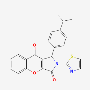 1-[4-(Propan-2-yl)phenyl]-2-(1,3-thiazol-2-yl)-1,2-dihydrochromeno[2,3-c]pyrrole-3,9-dione - 