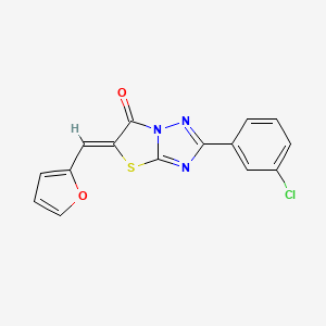 (5Z)-2-(3-chlorophenyl)-5-(2-furylmethylene)[1,3]thiazolo[3,2-b][1,2,4]triazol-6(5H)-one - 