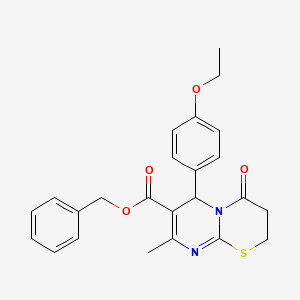 benzyl 6-(4-ethoxyphenyl)-8-methyl-4-oxo-3,4-dihydro-2H,6H-pyrimido[2,1-b][1,3]thiazine-7-carboxylate - 