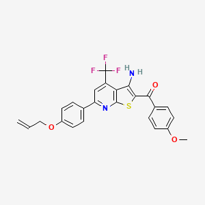 [6-[4-(Allyloxy)phenyl]-3-amino-4-(trifluoromethyl)thieno[2,3-b]pyridin-2-yl](4-methoxyphenyl)methanone - 