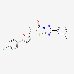 (5Z)-5-{[5-(4-chlorophenyl)furan-2-yl]methylidene}-2-(3-methylphenyl)[1,3]thiazolo[3,2-b][1,2,4]triazol-6(5H)-one - 