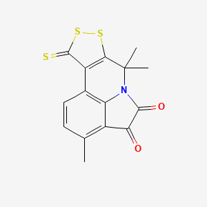3,7,7-Trimethyl-10-thioxo-7,10-dihydro[1,2]dithiolo[3,4-c]pyrrolo[3,2,1-ij]quinoline-4,5-dione - 