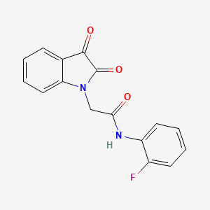 2-(2,3-dioxo-2,3-dihydro-1H-indol-1-yl)-N-(2-fluorophenyl)acetamide - 